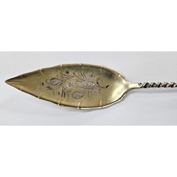 Towle Sterling Silver Twist #128 Jelly Cake Server - Monogrammed- Dated 1890 - Picture 2 of 6